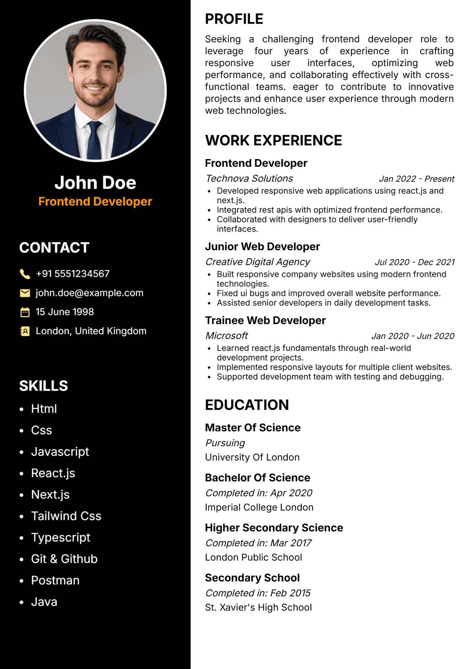 Classic Resume