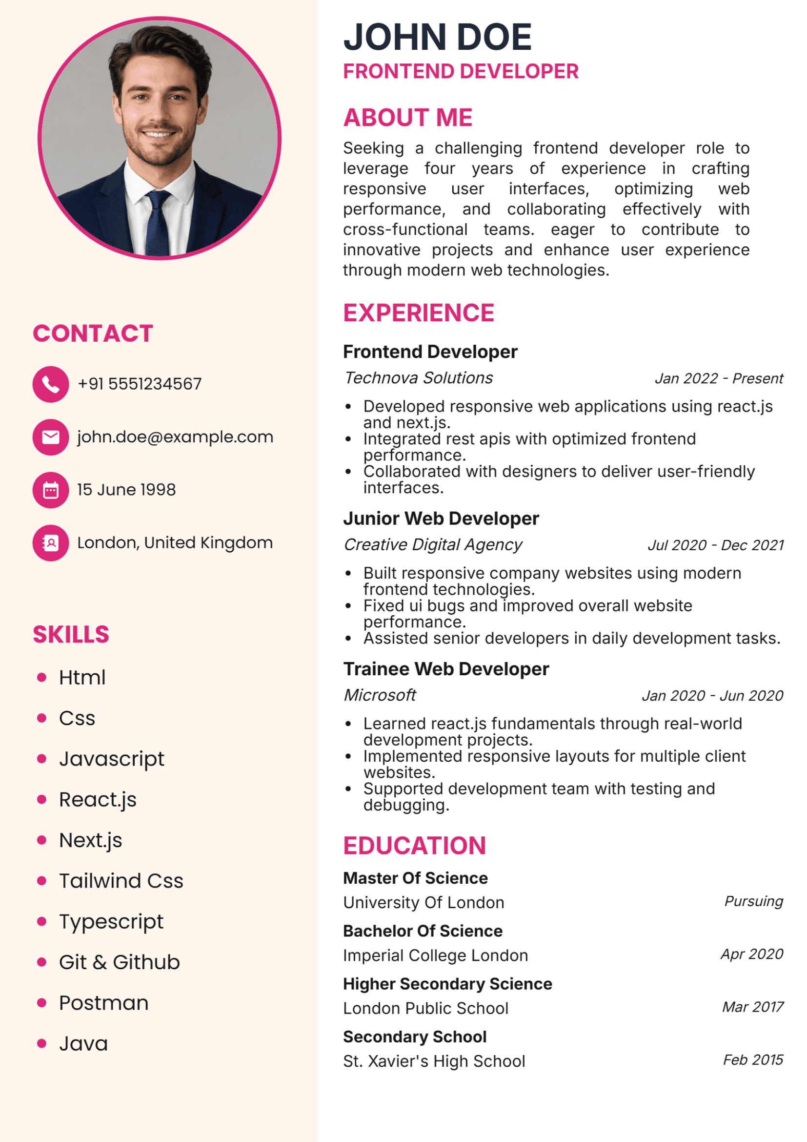 Creative Resume