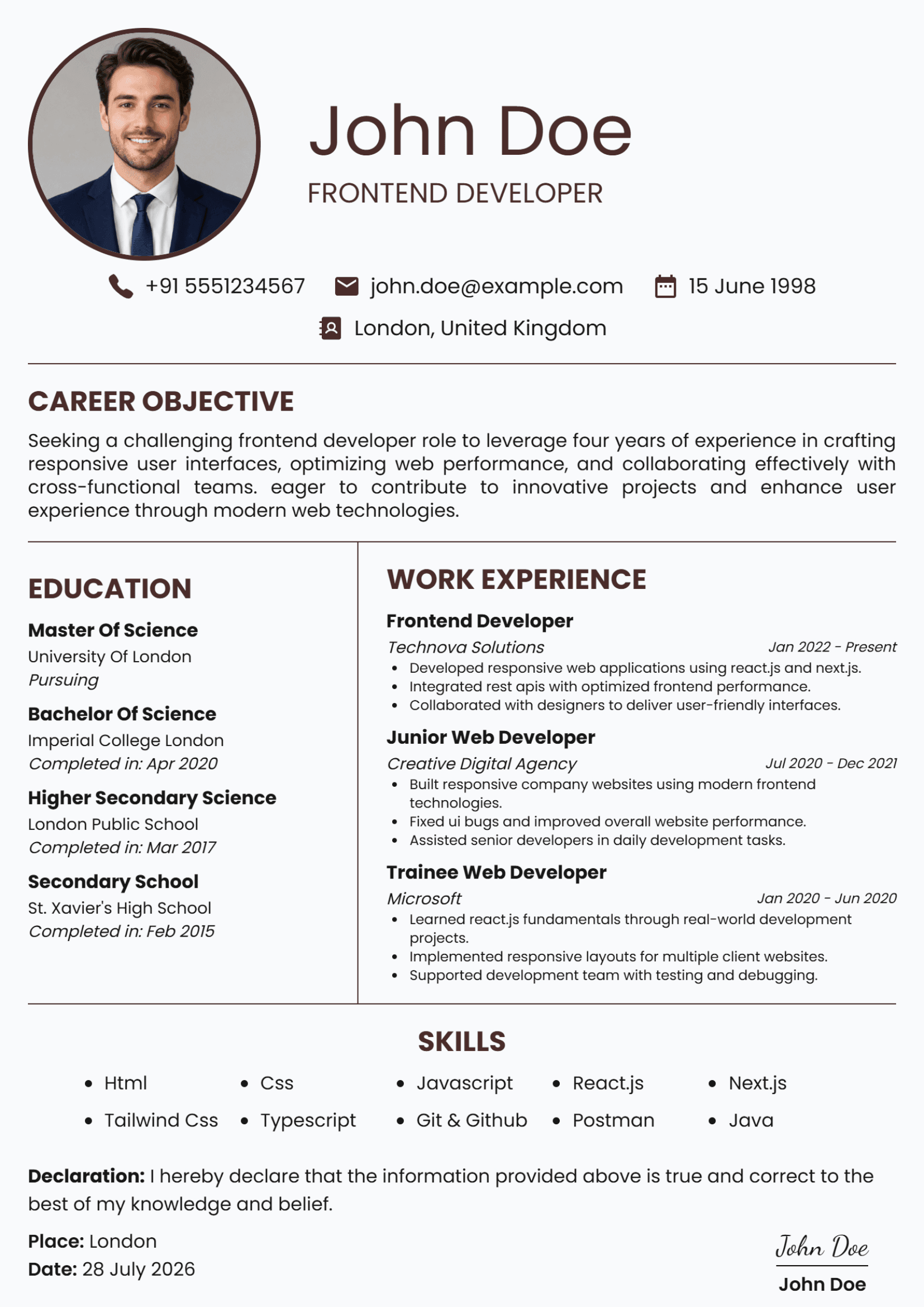 Elegant Resume