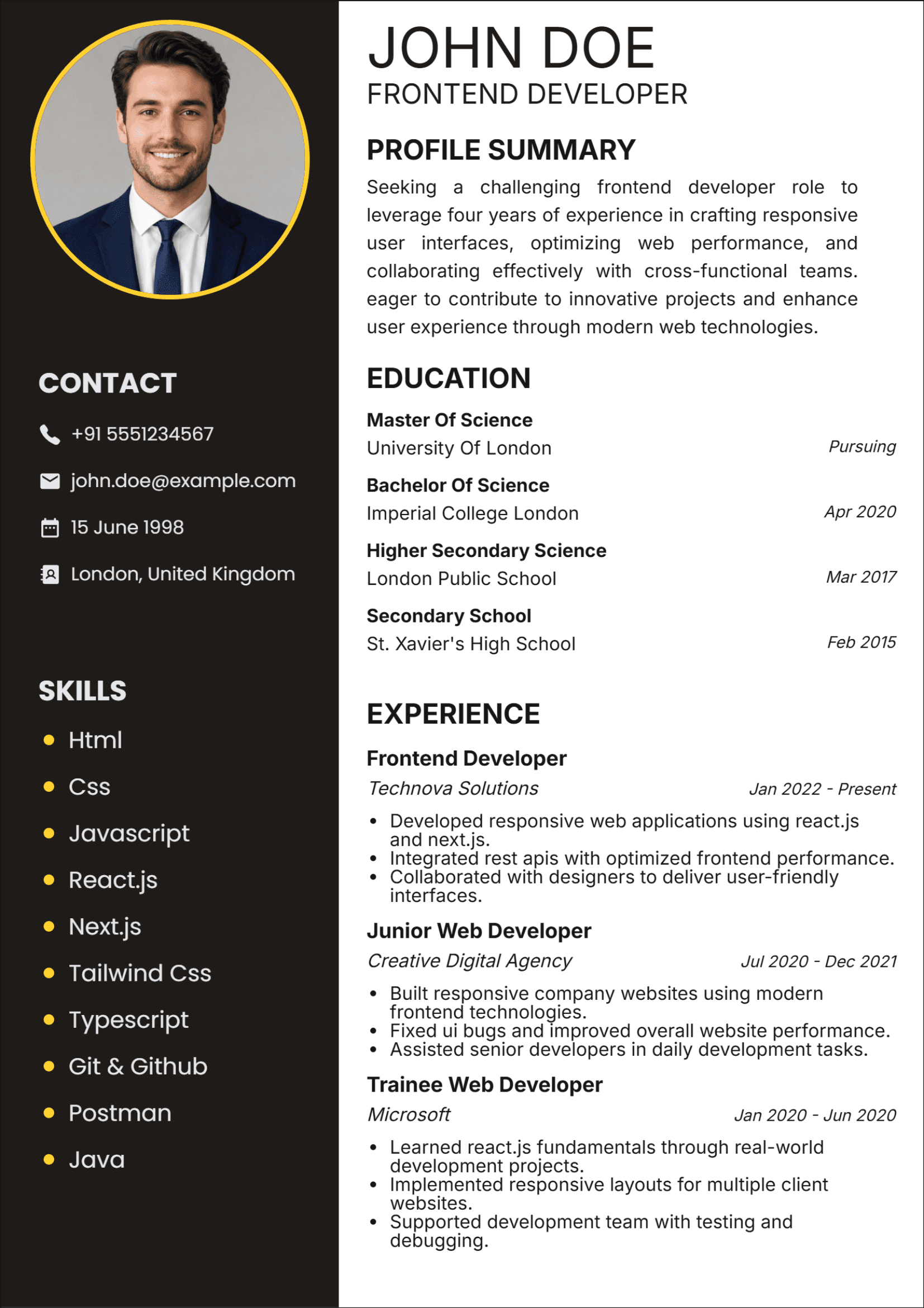 Executive Resume