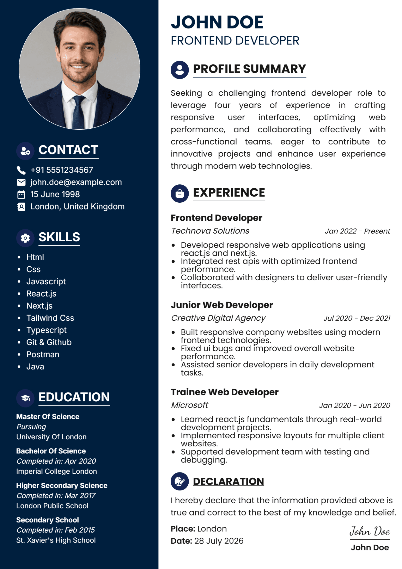 Modern Resume