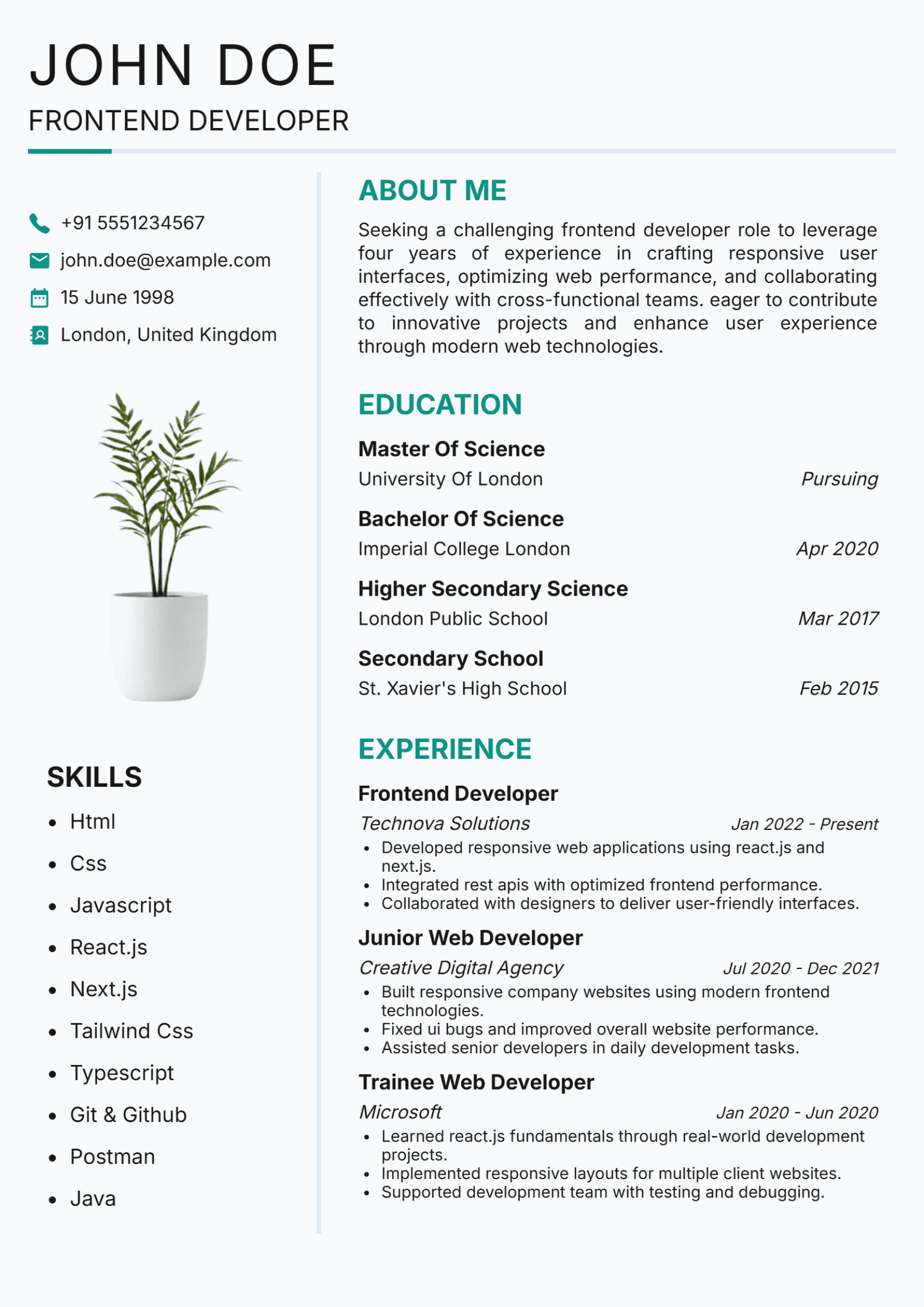 Nordic Resume