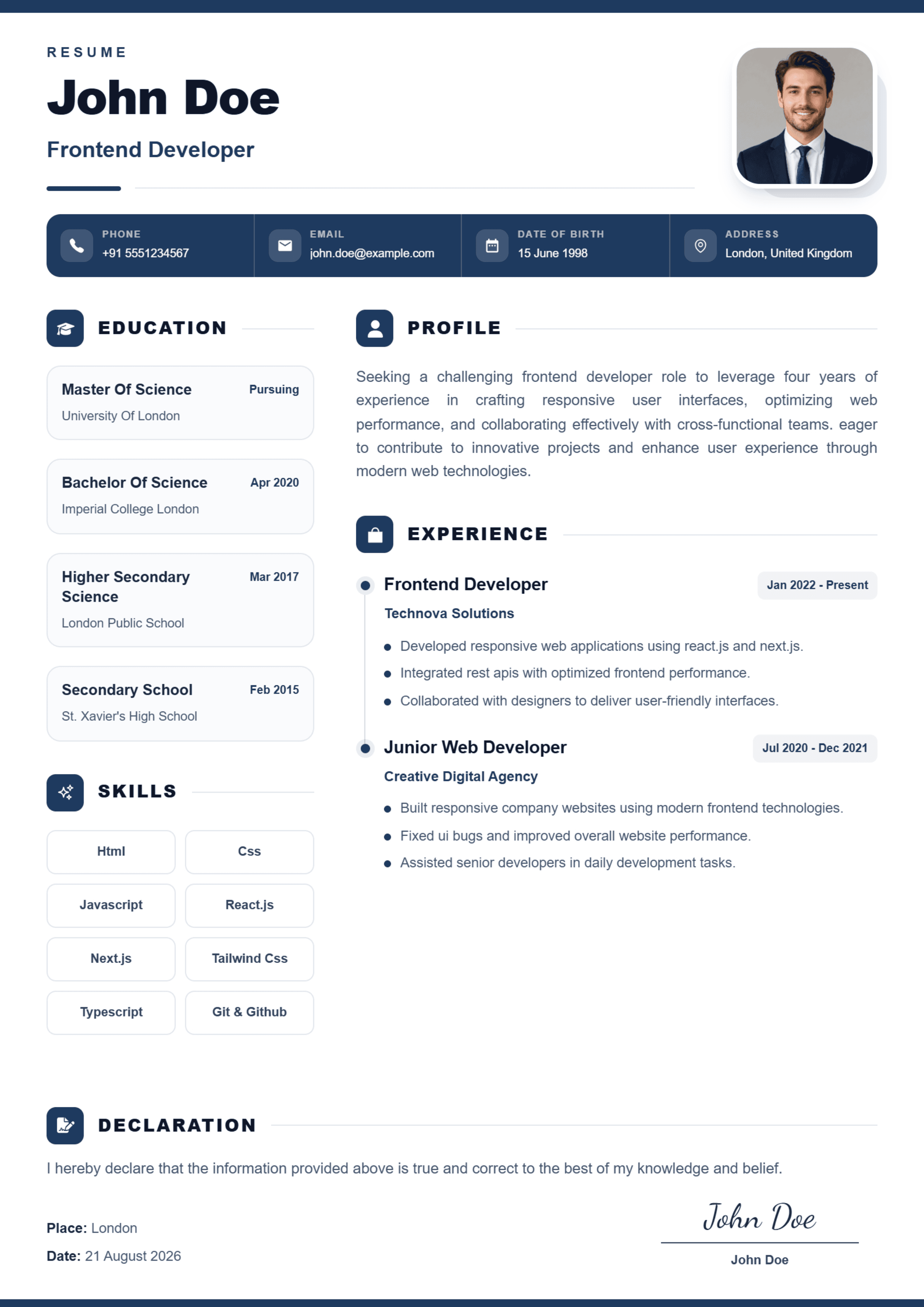 Nova Resume