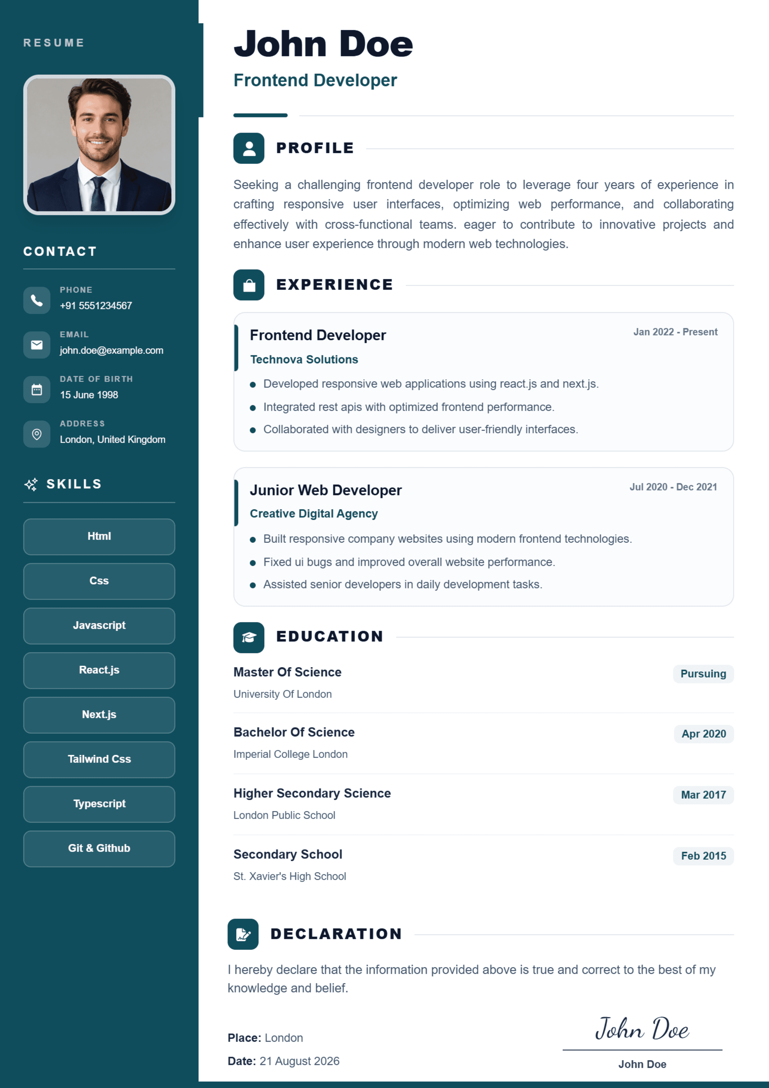 Prism Resume