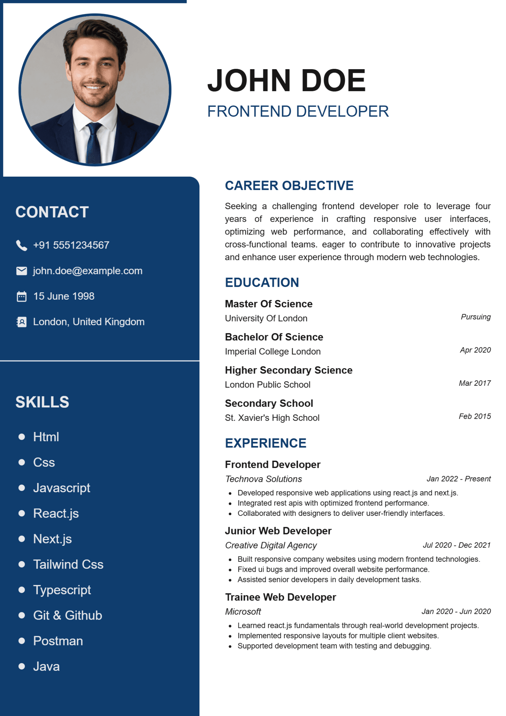 Professional Resume
